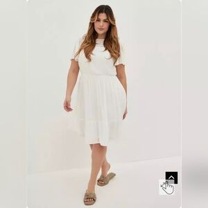 Torrid Elegant White Dress